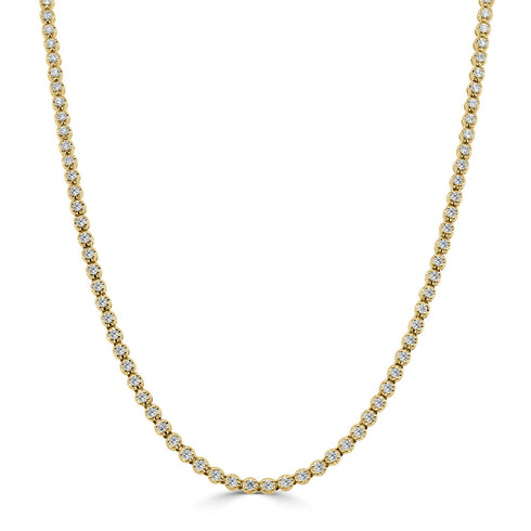 14K Gold & Diamond 2-in-1 Tennis Necklace/Bracelet - 1.99ct - 1