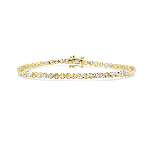 14K Gold Diamond Tennis Bracelet- 2.00 CT - 1