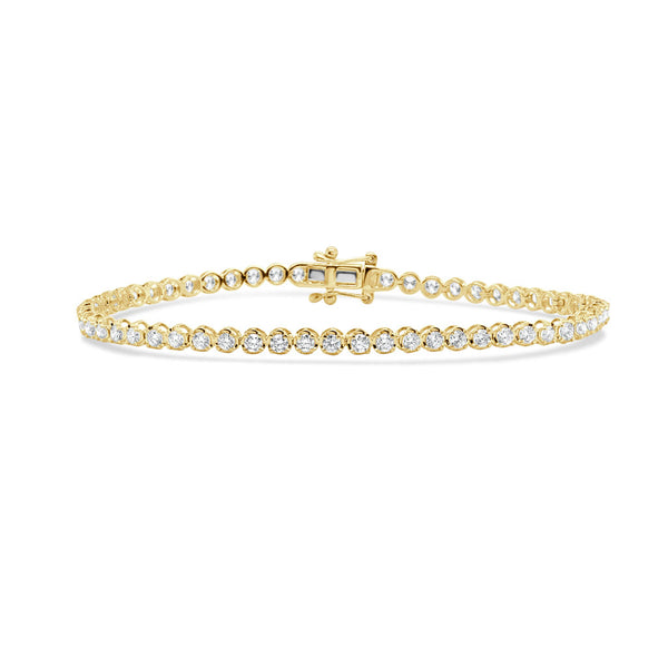 14K Gold Diamond Tennis Bracelet- 2.00 CT - 1