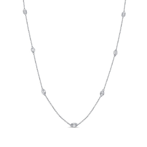 14K Gold & Fancy-Shape Diamond Necklace - 0.91ct - 1