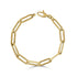 14k Gold Paperclip Link Bracelet - 1