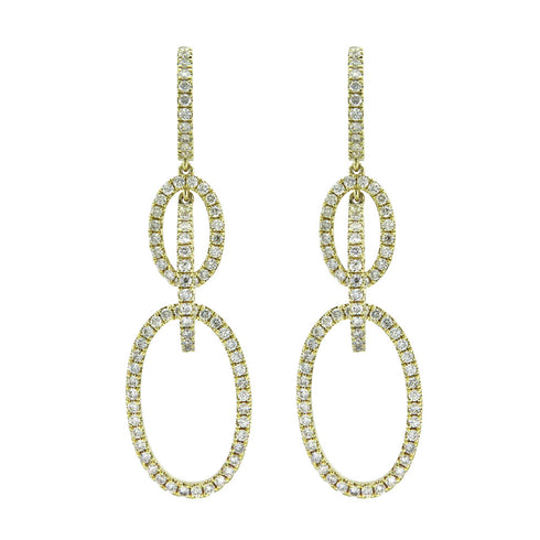 14k Gold & Diamond Dangle Earring - 1.87ct - 1