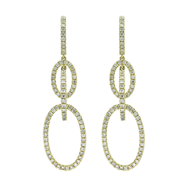 14k Gold & Diamond Dangle Earring - 1.87ct - 1