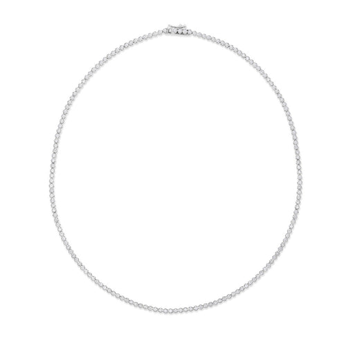 14K Gold & Diamond Tennis Necklace - 3.15ct - 1