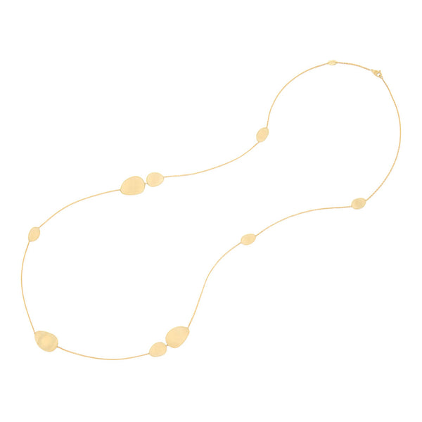 18K Yellow Gold Scattered Petal Necklace, 36" - 1
