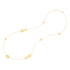 18K Yellow Gold Scattered Petal Necklace, 36" - 1