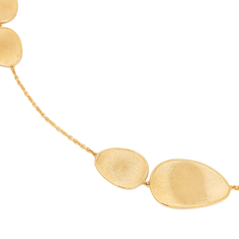 18K Yellow Gold Petal Necklace, 16.5"-18" - 2