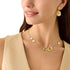 18K Yellow Gold Petal Necklace, 16.5"-18" - 3