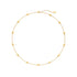 18K Yellow Gold Small Bean Necklace, 16.5"-18" - 1