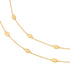 18K Yellow Gold Small Bean Necklace, 16.5"-18" - 2
