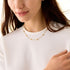 18K Yellow Gold Small Bean Necklace, 16.5"-18" - 3