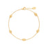 18K Yellow Gold Small Bean Bracelet, 6.5"-8' - 1