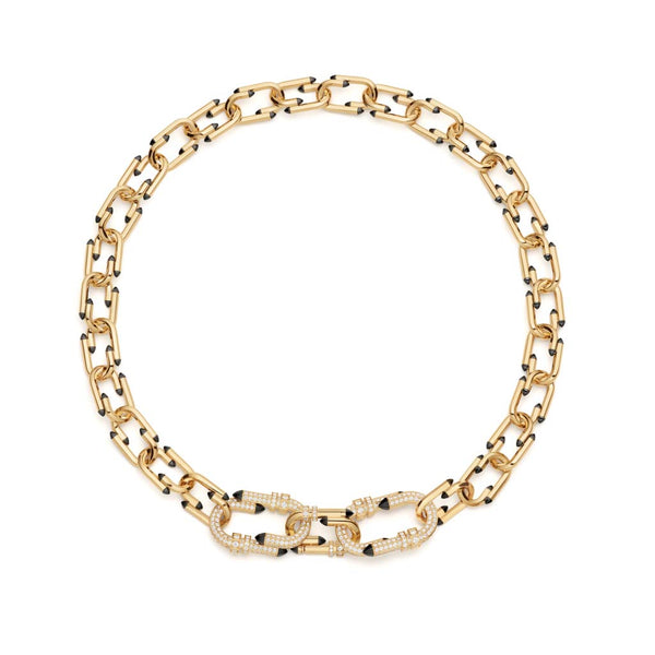 Diamond Try Me Necklace Chain in Yellow Gold - 1