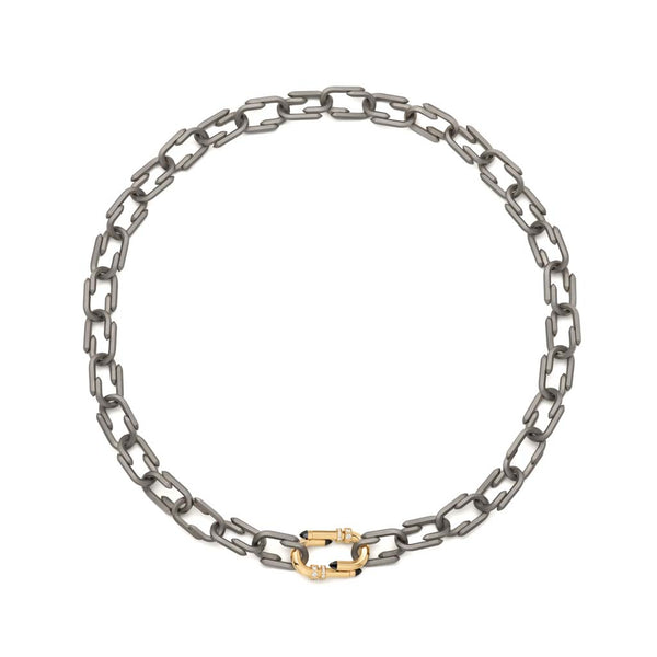 Grey Titanium Try Me Necklace Chain - 1