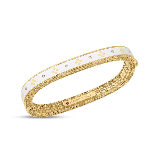 Venetian Princess Diamond And Enamel Bangle - 1