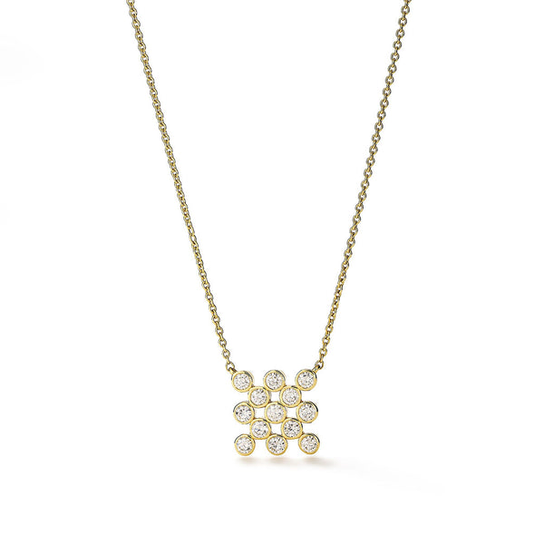 Chequer Pendant Necklace - 1