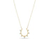14k Gold Graduating Prong Diamond Horseshoe Necklace - 1