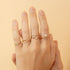 14k Pavé Diamond Oval Signet Ring - 2