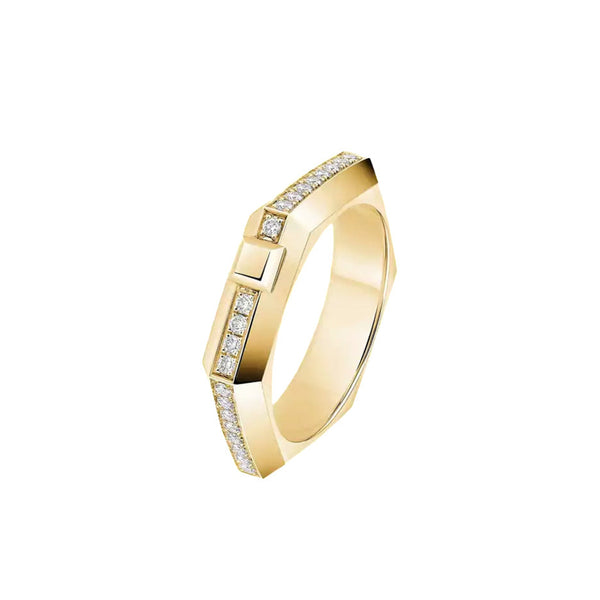 Moderniste Pavé Ring, Small Model - 1