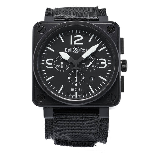 BR01-94 Carbon Steel Chronograph Watch - 1