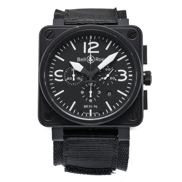 BR01-94 Carbon Steel Chronograph Watch - 1