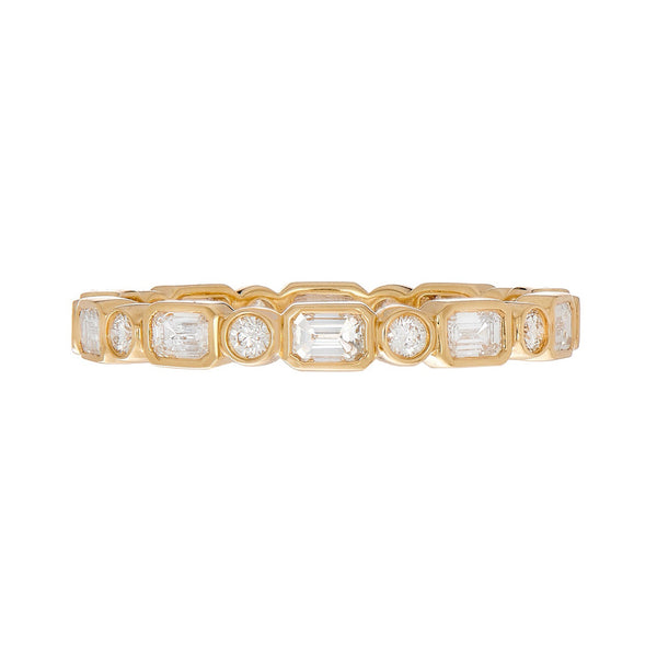 Myra White Diamond Band - 1