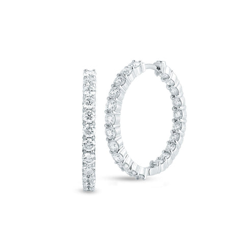 The Perfect Diamond Hoop® Small Inside Outside Earrings - 1