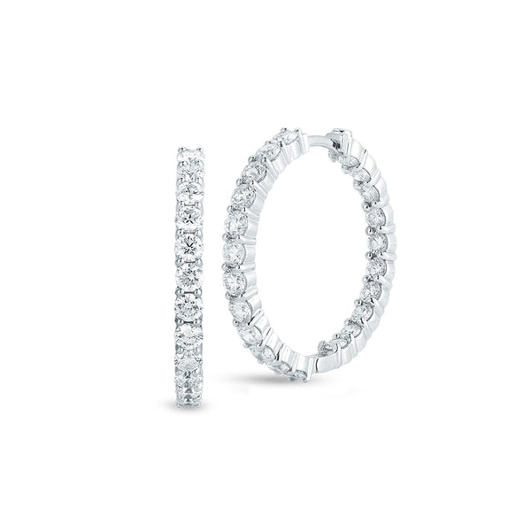 The Perfect Diamond Hoop® Small Inside Outside Earrings - 1