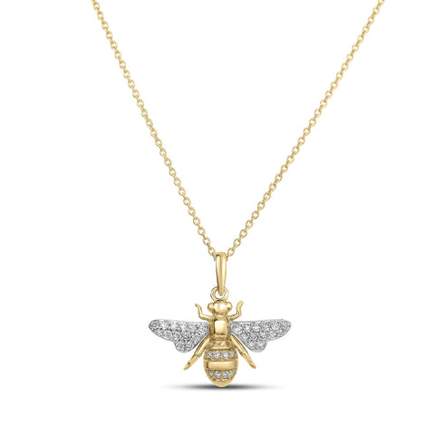 Tiny Treasures Diamond Bumblebee Necklace - 1