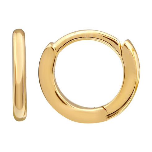 14k Gold Huggie Earrings - 1