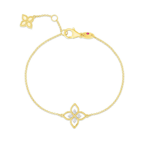 Princess Flower Small Diamond Flower Bracelet - 1