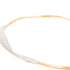 18K Yellow Gold Necklace with Diamond Pavé Crossover, 16.75" - 2