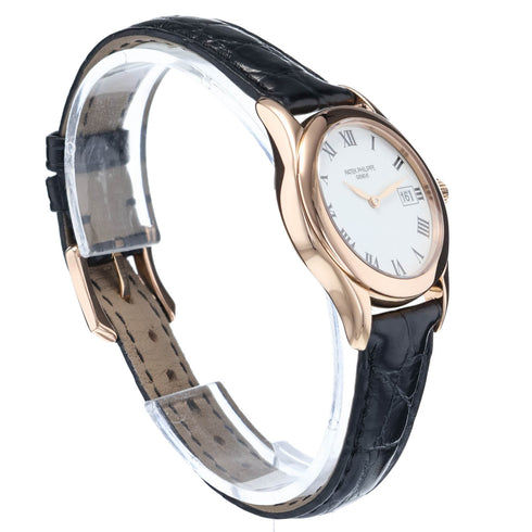 Calatrava 28 Gold Watch - 4