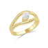 14K Gold Marquise Diamond Ring - 0.32 CT - 1