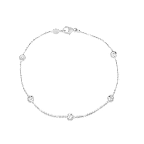 Diamonds By The Inch Classic Station Bracelet - 1