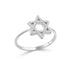 14K Gold Diamond Star Of David Ring - 0.07 CT - 1