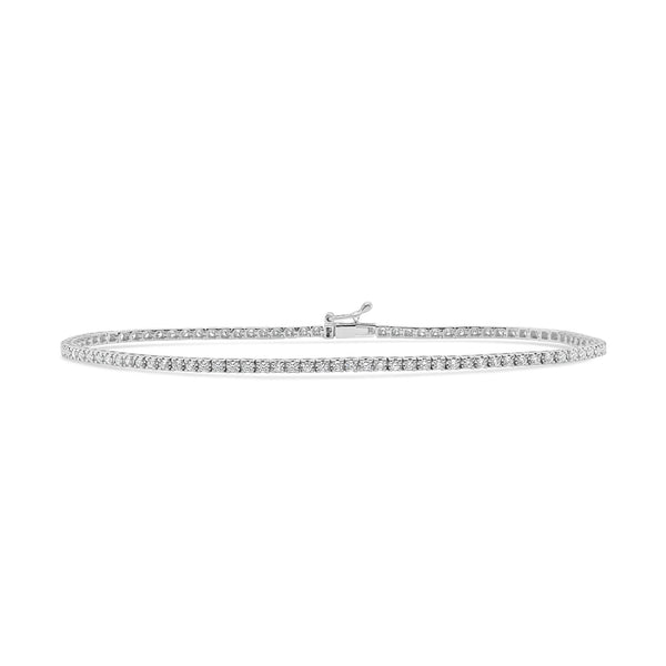 14K Gold Diamond Tennis Bracelet-0.75 CT. - 1