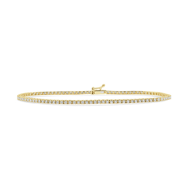 14K Gold Diamond Tennis Bracelet-0.75 CT. - 1