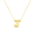 14K Gold Bubble Initial Necklace - 1