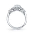 Oval Diamond Engagement Ring with Marquise and Pear Side Stones - 2