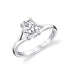 Oval Diamond Solitaire Engagement Ring with Split Shank - 1