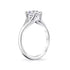 Oval Diamond Solitaire Engagement Ring with Split Shank - 2