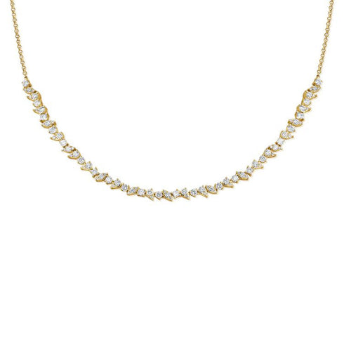 2.55ct Princess Shape Diamond Necklace - 1