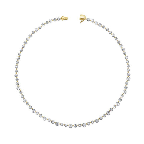 11.56ct Diamond Tennis Necklace - 1