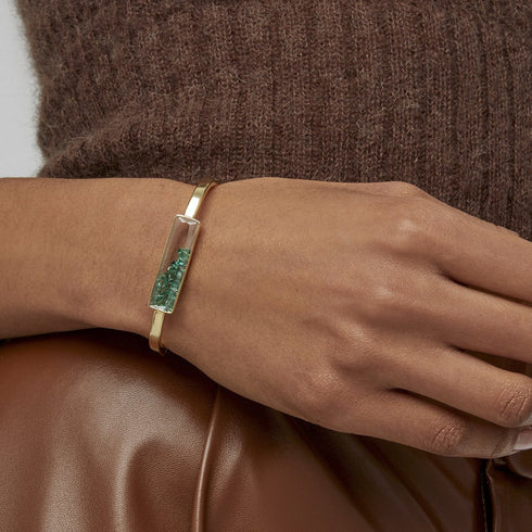 Core Bangle Bracelet Emerald - 2