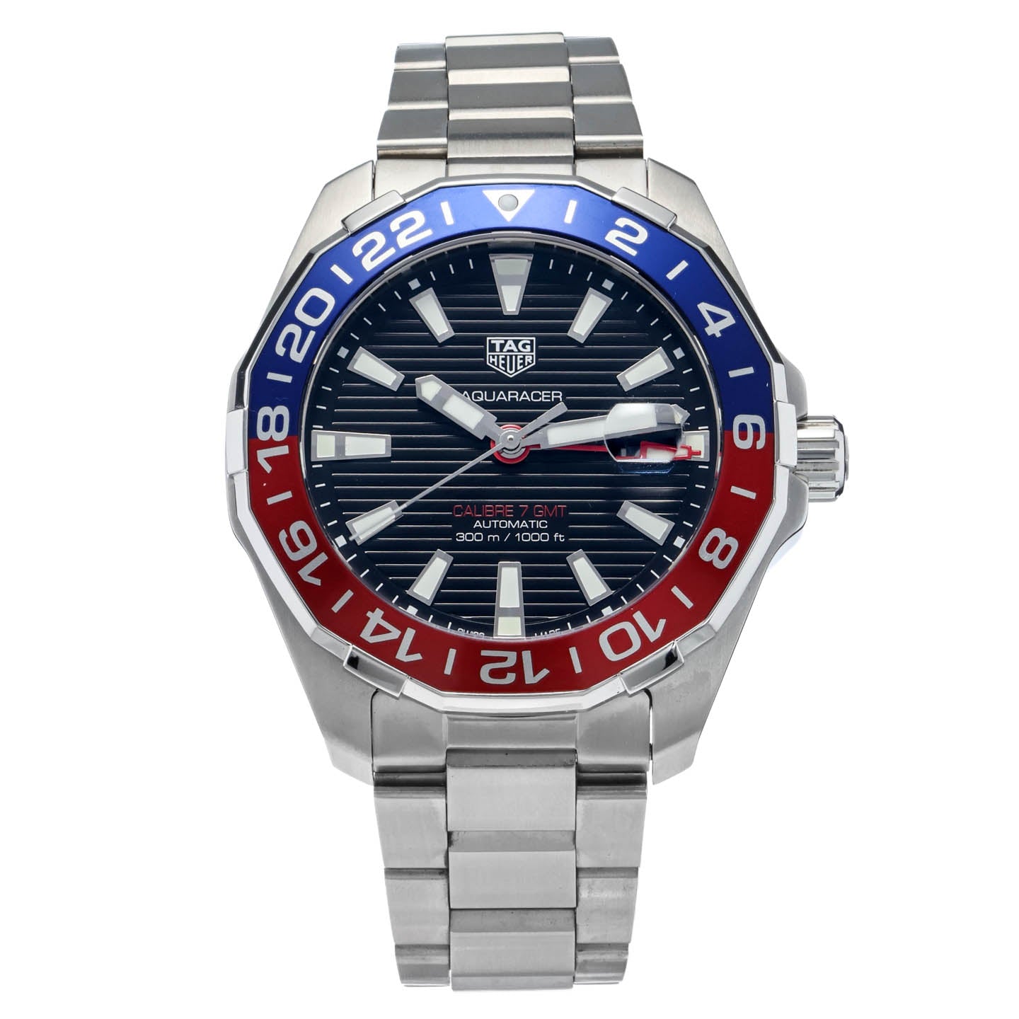 TAG HEUER ダイバーズウォッチ ジャンク Pre-Owned TAG Heuer Aquaracer GMT Watch | Zadok Houston