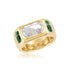Brado Cigar Band Ring Emerald - 1