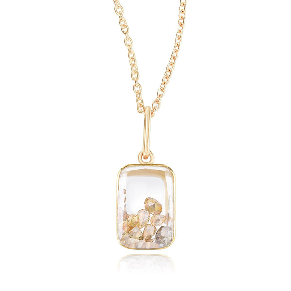 Ten Fourteen Necklace Petite Yellow Rose-Cut - 1