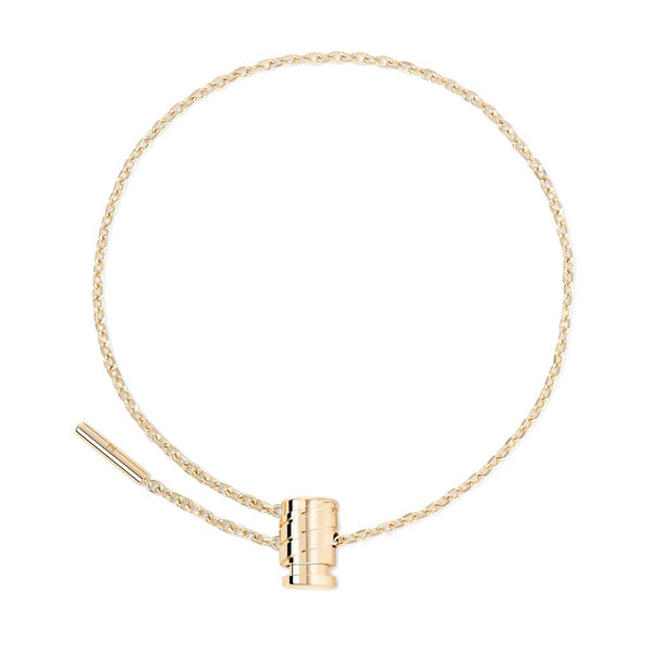 Gold Mini Latch Bracelet in Yellow Gold - 1