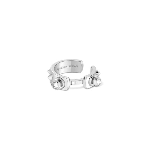Brunch in NY Ear Cuff in White Gold - 1